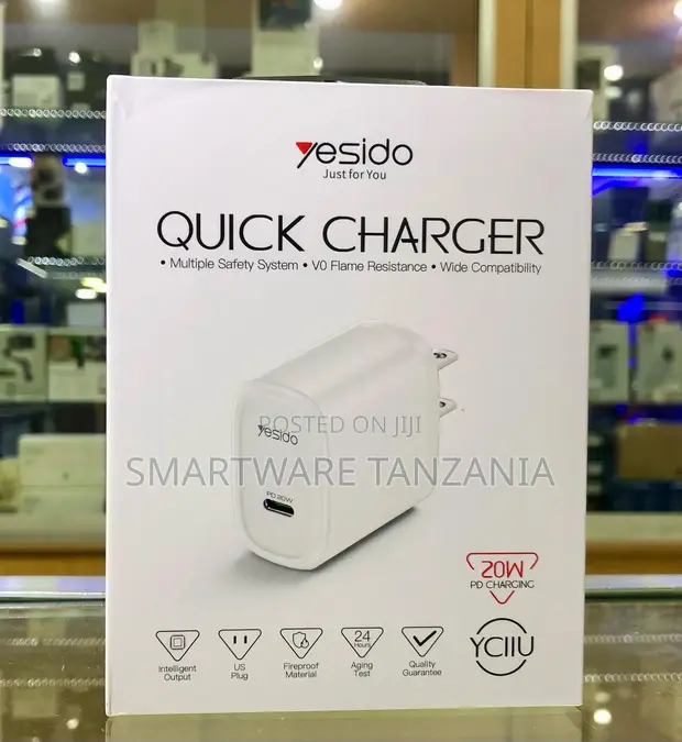 Yesido YC11U 20W PD Chaja ya Haraka ya USB-C - 1