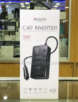 Yesido VC07 200W Car Power Inverter QC3.0 PD Fast Charge