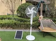 Feni ya Solar ya Inchi 16 inayochajiwa na Betri yenye Remote na Balbu - 2