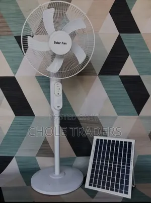 Feni ya Solar ya Inchi 16 inayochajiwa na Betri yenye Remote na Balbu