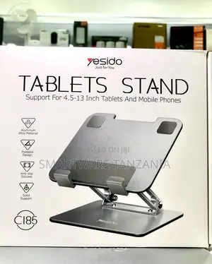 Yesido C185 Aluminium Stand ya Kidonge Inayokunjwa (4.5-13")