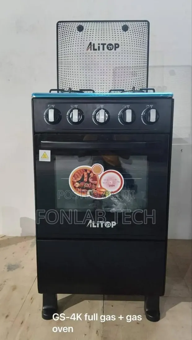 Alitop Gas Cooker 4 Gas Plates with Oven - 1