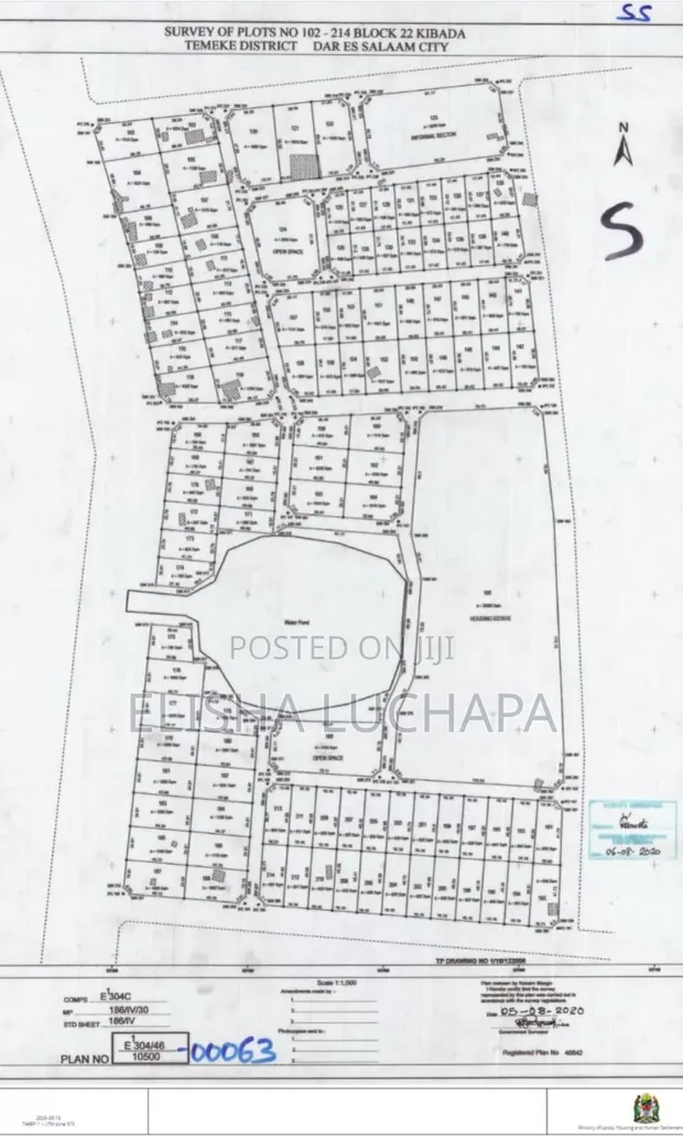 Kiwanja cha Makazi Kinauzwa Kibada, Block 22 - 1
