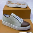 Santoni Sneakers Ngozi Rangi Nyingi - Mpya Kabisa - 2