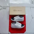 Santoni Sneakers Ngozi Rangi Nyingi - Mpya Kabisa - 3