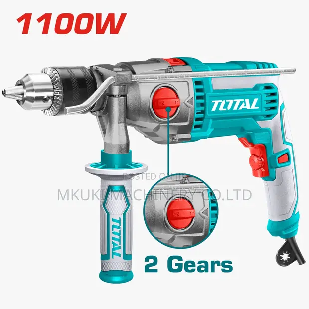 Total Rotary Hammer Drill 1100W - Mpya Kabisa - 1
