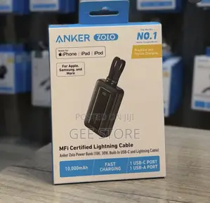Anker Zolo Powerbank 10,000mAh na Kebo ya Lightning