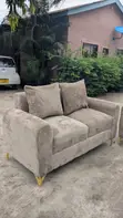 Wood-Mode Gray Corner Sofa - Brand New - 1