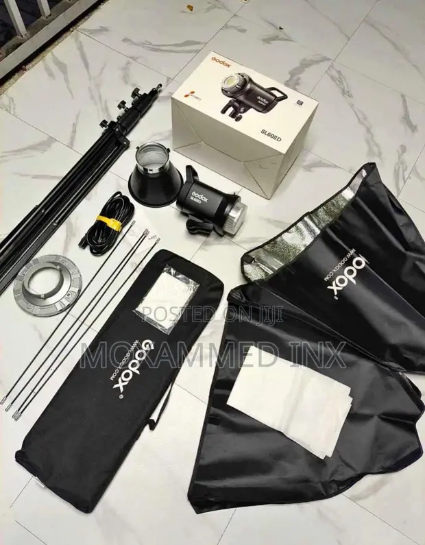 Godox SL60IIID Video Light with Softbox and Stand - 1