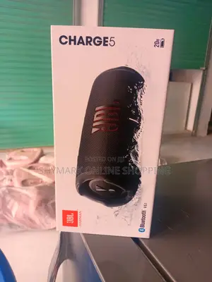 JBL Charge 5 Spika Portable ya Bluetooth - Haiingii Maji