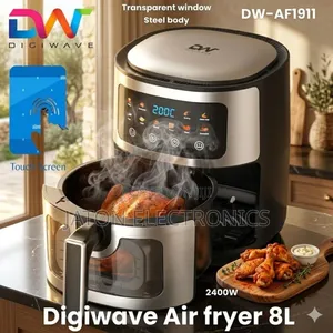 Digiwave Air Fryer ya Kidijitali 8L