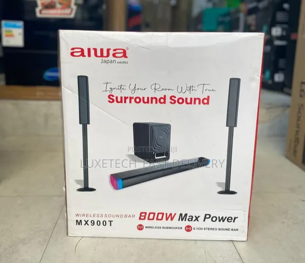 Aiwa 800W Wireless Soundbar & 6.1.2 Home Theater System - 1