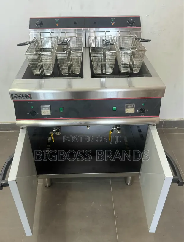 Fryer ya Umeme ya Biashara Lita 60 (30x2) - 1