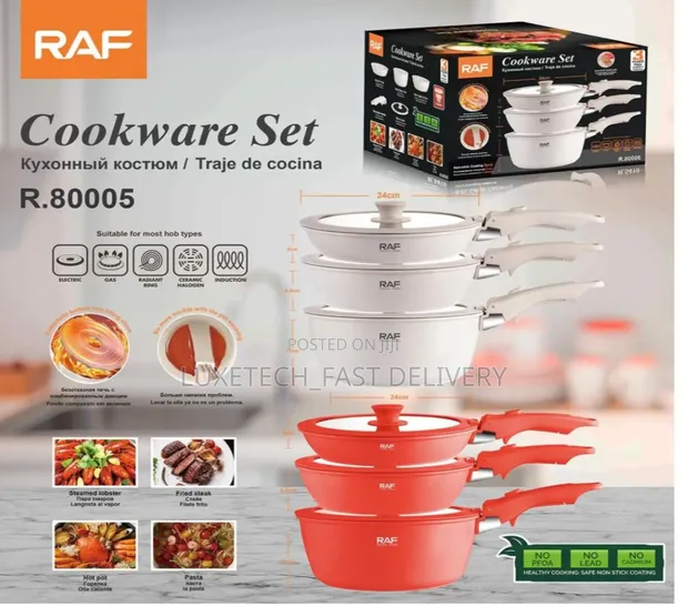 Raf Cookware Set 3-Piece Non-Stick - 1