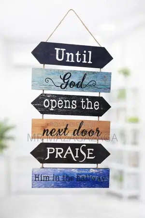 Hanging Wooden Sign Decor