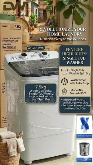 Digiwave 7.5kg Single Tub Washing Machine