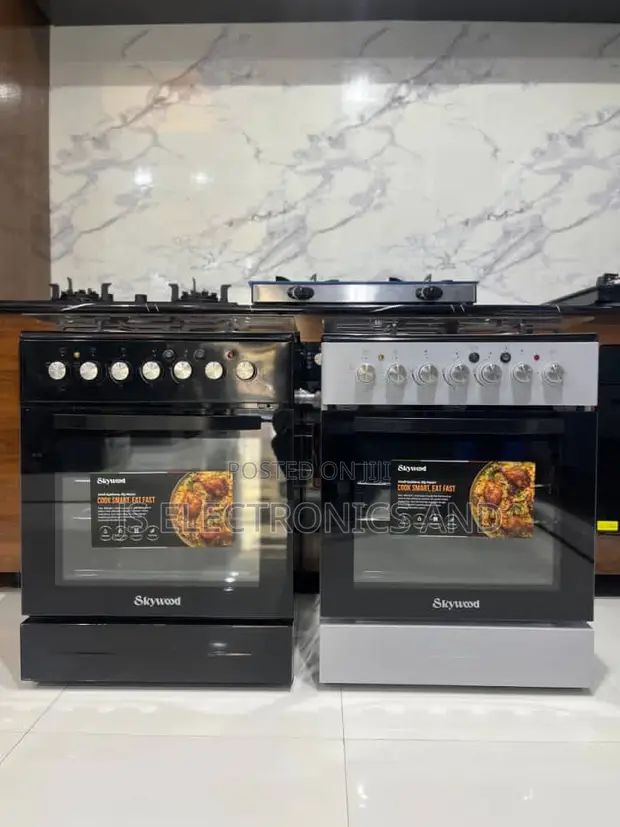 Skywood Jiko 50x50cm 3 Gas Burner, 1 Electric Plate, Oven ya Umeme - 1
