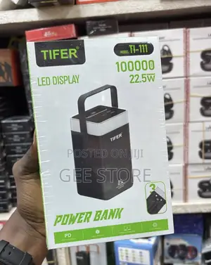 Tifer LED Display Powerbank 100,000mAh 22.5W