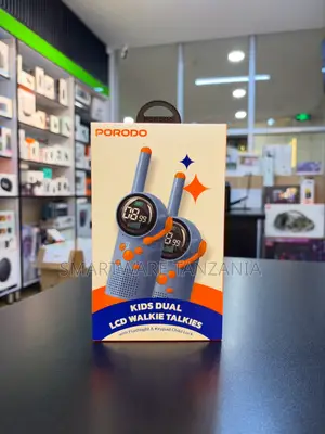 Porodo Walkie Talkie za Watoto Dual LCD na Flashlight & Lock