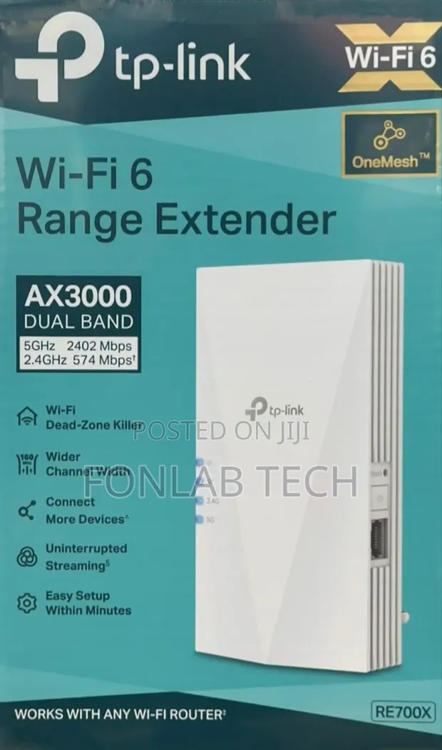 TP-Link RE700X WiFi 6 Range Extender - 1
