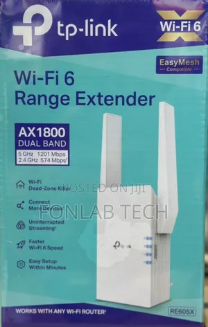 TP-Link RE605X WiFi 6 Range Extender AX1800