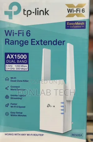 TP-Link RE505X AX1500 WiFi 6 Range Extender