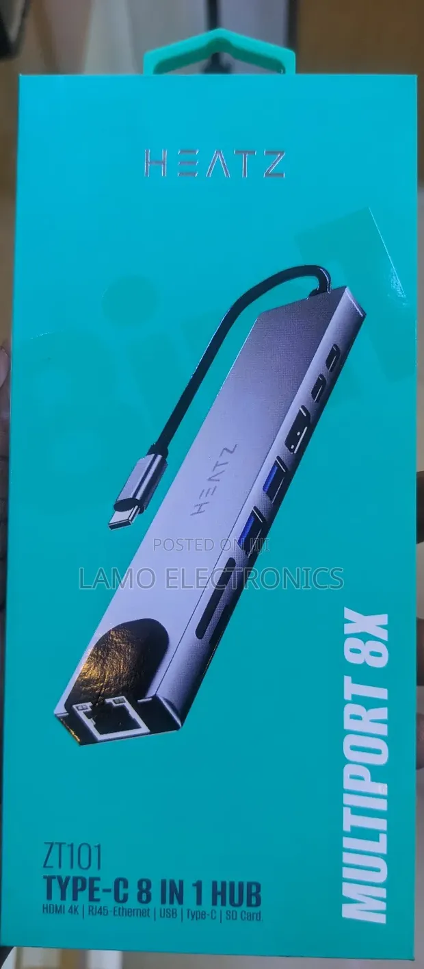 Heatz ZT101 Type-C 8-in-1 Hub - 1