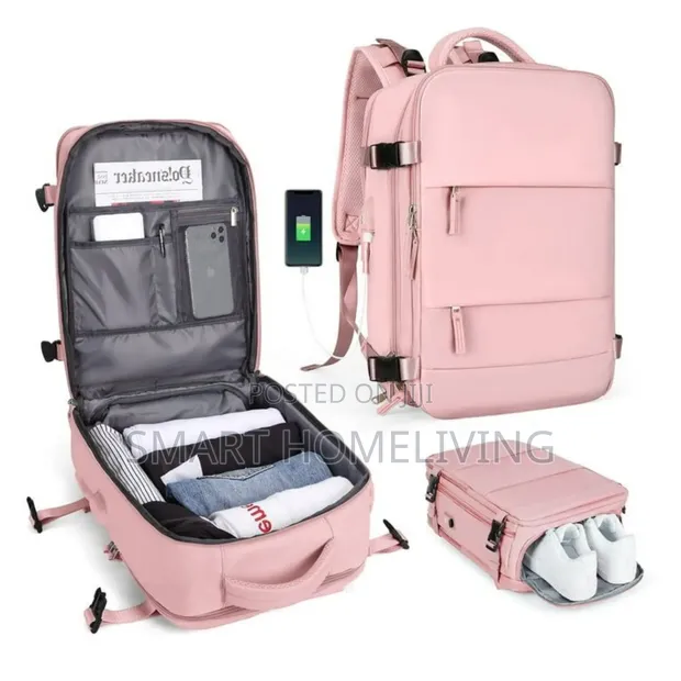 Traveling School Bag - 180° Opening Travel Backpack - 1