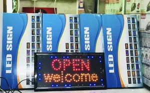 Mwanga wa Ishara ya LED 'Open Welcome'