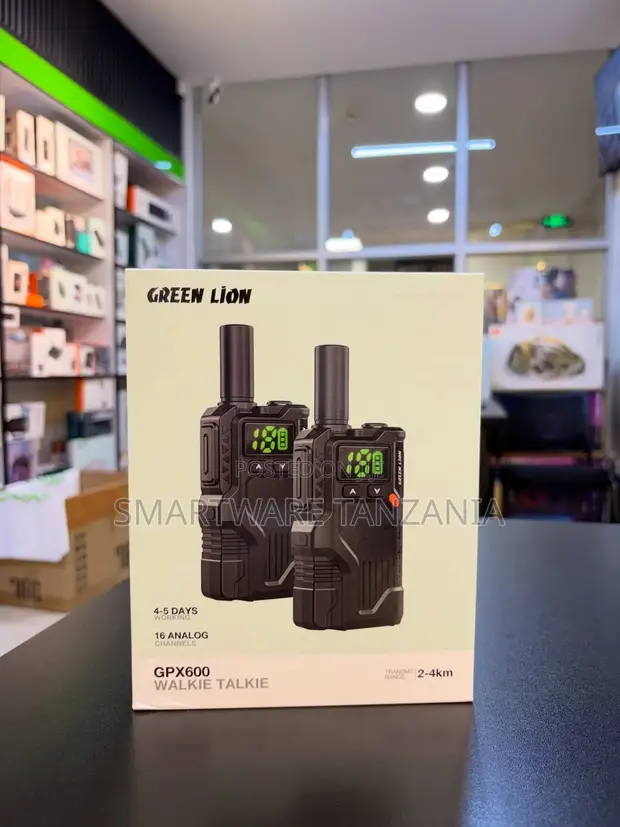 Green Lion GPX600 Walkie Talkie 2-4km, 16 Channels - 1