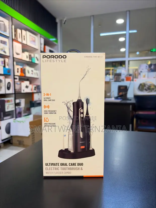 Porodo 2-in-1 Electric Toothbrush & Water Flosser Combo - 1
