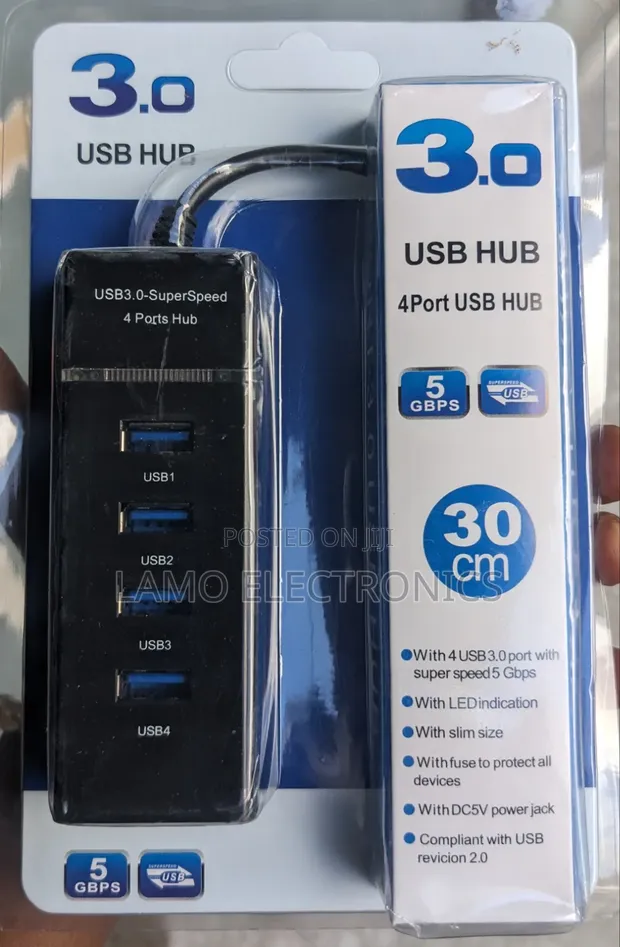 USB 3.0 Hub with 4 Ports - 1