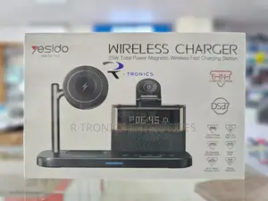 Yesido DS37 6-in-1 15W Fast Wireless Charger with LED Display