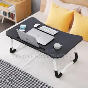Foldable Laptop Table - Black