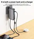 Yesido YP90 10000mAh 22.5W Power Bank na Kebo Inayorudishwa - 2