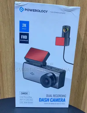 Powerology Dual Dash Cam FHD Mwonekano Mpana
