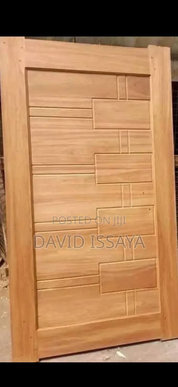 ADT Front Door - Brand New Mninga Wood - 1
