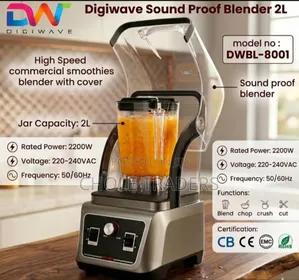 Blenda Mpya ya Kibiashara ya Digiwave 2L Isiyo na Kelele (2200W)