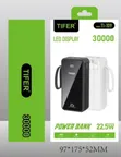 Tifer 30000mAh Powerbank with LED Display - 1