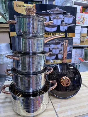 66xutaotao 12-Piece Stainless Steel Cookware Set