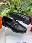 Salvatore Ferragamo Men's Leather Loafer Shoes (Moccasins) - Black - 2