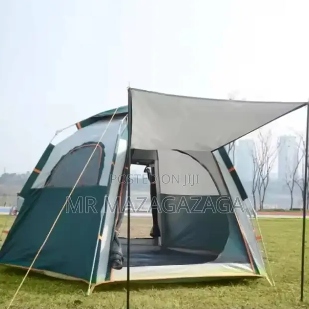 Hema la Kujiendesha la Watu 6 na Canopy na Taa - 1
