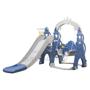 6-in-1 Combination Slide and Swing Set