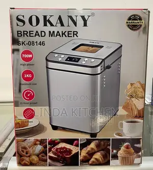 Brand New Sokany Bread Maker 1kg