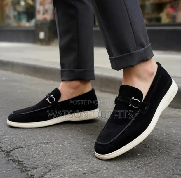 Ferragamo Men's Leather Moccasins - Italy Made - 1