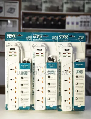 Winning Star ST-4002 Soketi ya Umeme (AC 4 + USB 4)