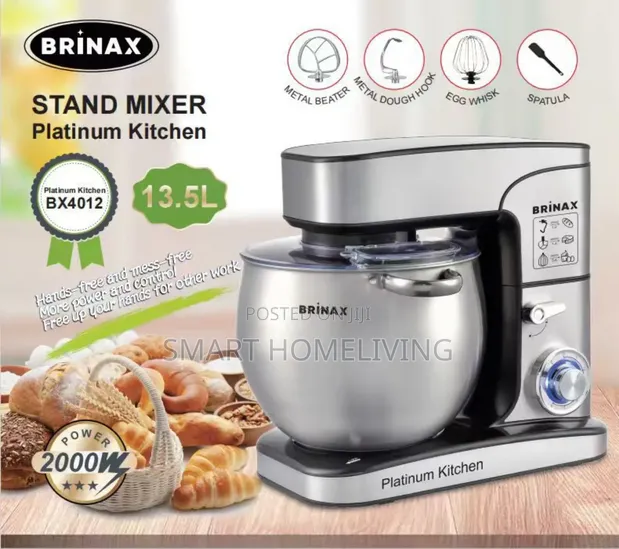 Brinax Platinum Kitchen Stand Mixer BX-4012 - 1