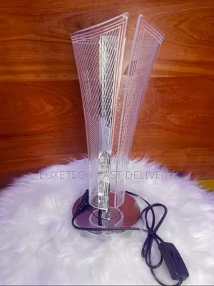 Modern V-Shaped Acrylic Shade Bedside Lamp