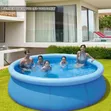 Bestway Kidimbwi cha Bluu cha Mviringo 305cm + Pampu ya Chuvi - 2