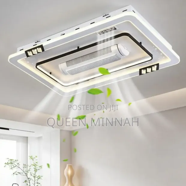 Voice Control Bladeless Ceiling Fan Light - Wide Angle - 1